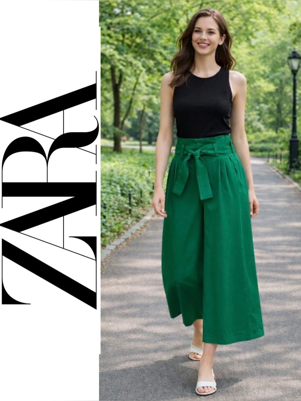 ZARA Crop Wide-leg Pant